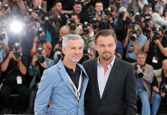 Baz Luhrmann, Leonardo DiCaprio pendant le photocall du film "Gatsby le Magnifique" lors du 66e Festival International du Film de Cannes le 15 mai 2013.