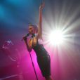 Kylie Minogue en concert à la Gaîté Lyrique pour le "Colette french kiss Love Music Night" à Paris, le 14 février 2014.