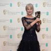 Dame Helen Mirren récompensée d'un Fellowship Award aux BAFTA le 16 février 2014 à Londres