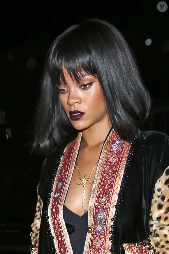 Rihanna dans les rues de Los Angeles, le 16 février 2014.