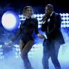 Beyoncé et son mari Jay-Z lors des 56e Annual Grammy Awards au Staples Center de Los Angeles, le 26 janvier 2014