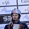 Pierre Vaultier lors des Championnats du monde de snowboardcross à Stoneham au Canada le 26 janvier 2013