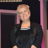Mimie Mathy a reçu les insignes de Chevalier de l'Ordre National du Mérite des mains de Jean-Claude Camus à l'issue de son spectacle "Je re-papote avec vous" au théâtre de la Porte Saint-Martin à Paris, le 13 decembre 2013.