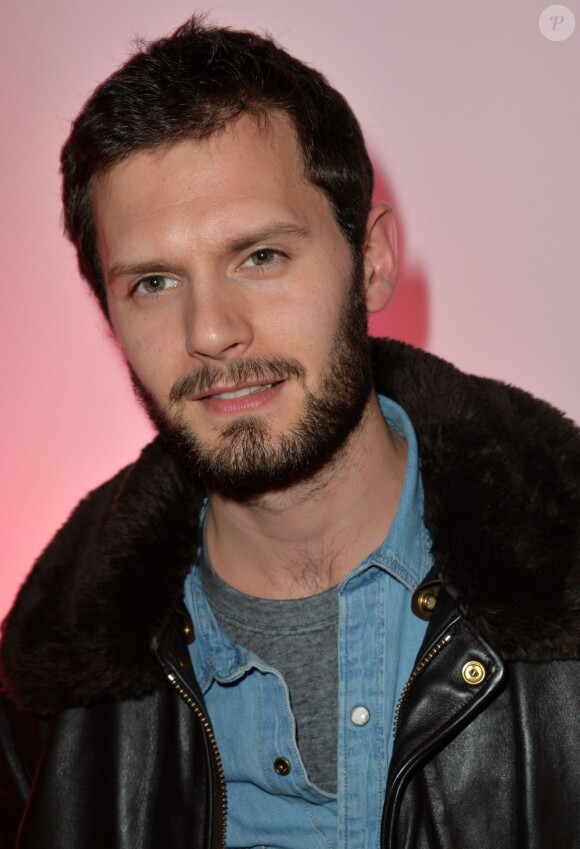 Hugo Becker assiste au lancement du parfum Anaïs Anaïs Premier Délice de Cacharel au Palais de Tokyo. Paris le, 14 février 2014.