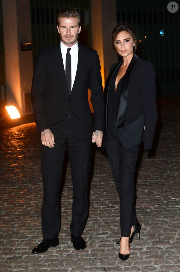David et Victoria Beckham à Londres, le 16 septembre 2013.