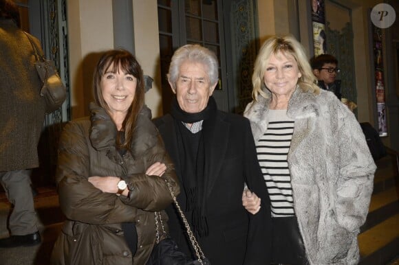 Lydie De Sarzens, Philippe Gildas et sa femme Maryse Gildas lors de la générale de la pièce "L'Appel de Londres" au Théâtre du Gymnase à Paris, le 19 février 2014