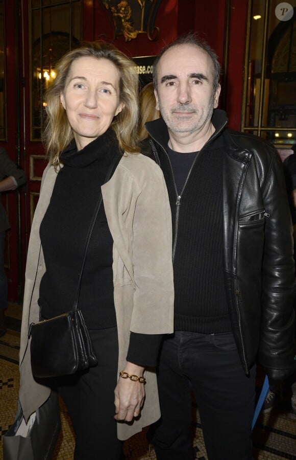 Philippe Harel et sa femme Sylvie Bourgeois - Générale de la pièce "L'Appel de Londres" au Théâtre du Gymnase à Paris, le 19 février 2014.