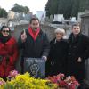 Georges El Assidi, l'ancien secrétaire et chauffeur de Charles Trenet a commémoré le 13e anniversaire de la mort du chanteur lors d'une cérémonie en présence d'amis et de représentants de la municipalité au cimetière ouest de Narbonne le 19 février 2014.