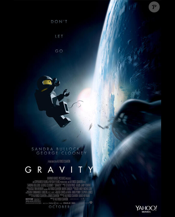 Affiche parodiée de Gravity par les LEGO pour les Oscars 2014.