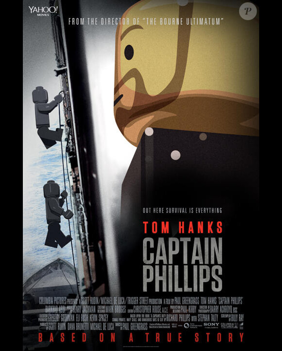 Affiche parodiée de Capitaine Phillips par les LEGO pour les Oscars 2014.