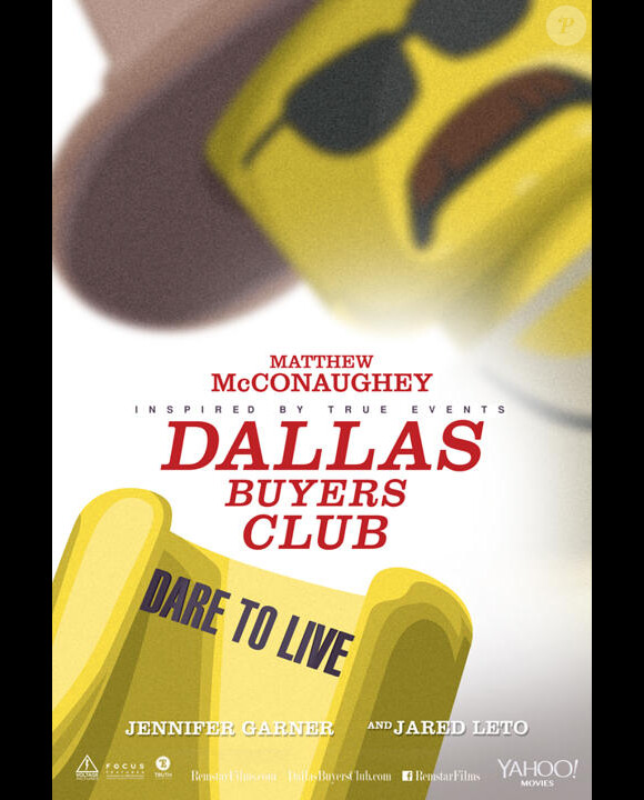 Affiche parodiée de Dallas Buyers Club par les LEGO pour les Oscars 2014.