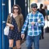Jake Gyllenhaal et sa girlfriend Alyssa Miller dans les rues àa New York, le 21 septembre 2013.
