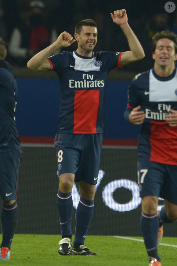 Thiago Motta après son but marqué contre le FC Nantes le 19 janvier 2014