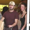 Exclusif - Shia LaBeouf et sa petite amie Mia Goth font leurs courses à Van Nuys le 23 février 2014.
