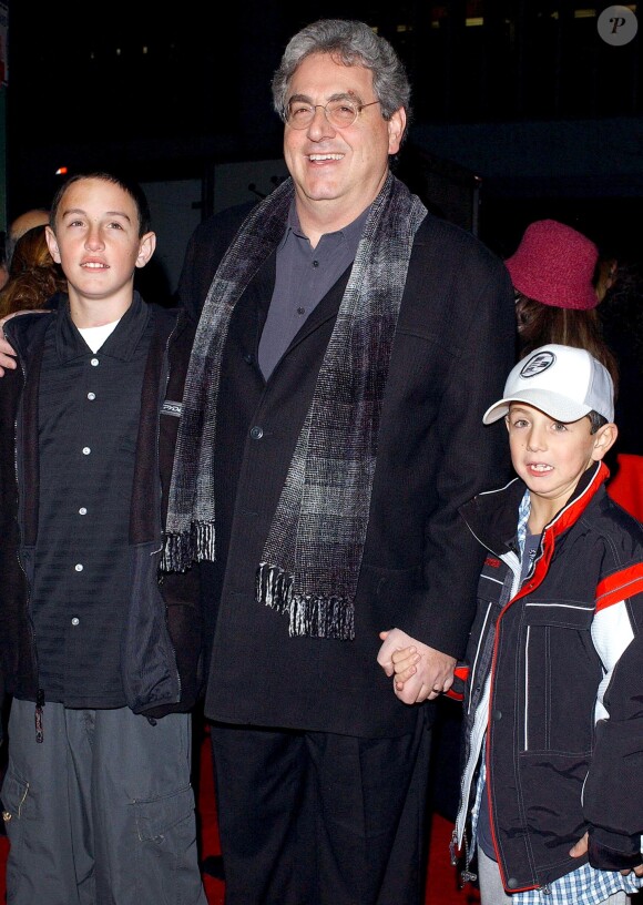 Harold Ramis avec ses enfants à New York le 3 décembre 2002.