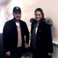 Madeleine de Suède et Christopher O'Neill quittant le Presbyterian Hospital de New York avec leur fille la princesse Leonore, tard dans la soirée du 22 janvier 2014