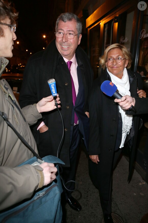 Patrick et Isabelle Balkany à Paris le 28 Janvier 2013.