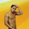 Tom Daley lors de la Coupe du monde 2012 à l'Aquatics Centre de Londres, le 23 février 2012