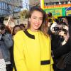Jessica Alba arrive au défilé " Kenzo " pendant la fashion week à Paris Le 02 Mars 2014