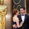 Amy Adams et son amoureux Darren Le Gallo, lors de la 86e cérémonie des Oscars à Hollywood, le 2 mars 2014.