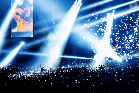 Concert d'Avicii au Tele2 Arena à Stockholm, le 1er mars 2014.