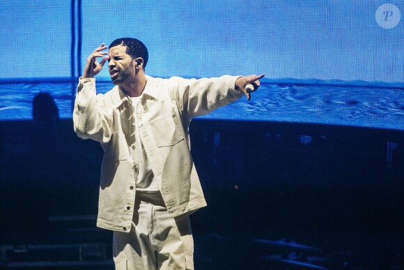 Drake en concert au Globe arena à Stockholm, le 1er mars 2014.