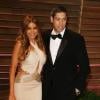 Sofia Vergara et son fiancé Nick Loeb à la Vanity Fair Oscar Party, au Sunset Plaza, West Hollywood, le 2 mars 2014.