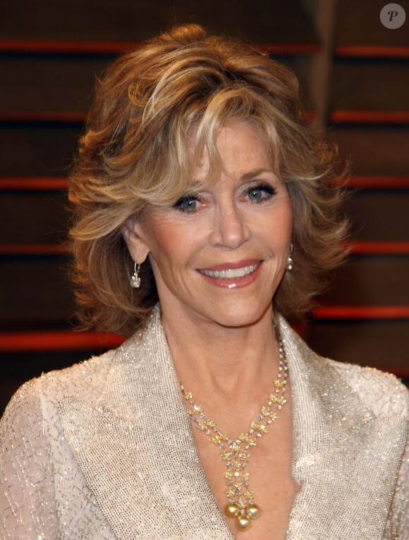 Jane Fonda à la Vanity Fair Oscar Party, au Sunset Plaza, West Hollywood, le 2 mars 2014.