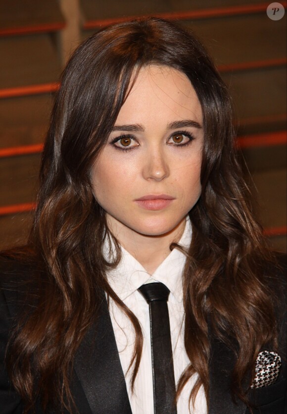Ellen Page à la Vanity Fair Oscar Party, au Sunset Plaza, West Hollywood, le 2 mars 2014.