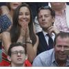 Pippa Middleton et son boyfriend Nico Jackson dans les gradins de Wimbledon le 5 juillet 2013