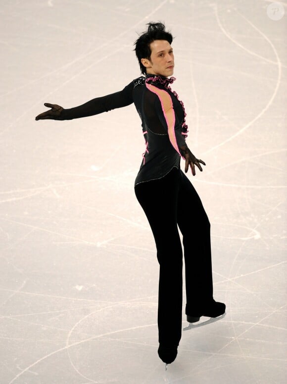Johnny Weir aux JO de Vancouver 2010, le 16 février.