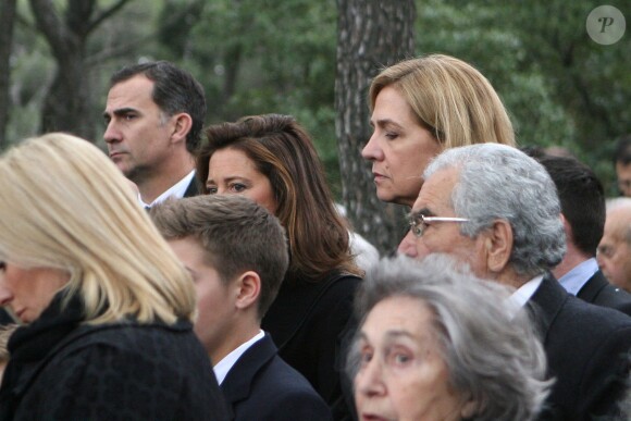 L'infante Cristina d'Espagne lors de la cérémonie commémorant les 50 ans de la disparition du roi Paul Ier de Grèce, le 6 mars 2014 à la nécropole royale du domaine Tatoï, au nord d'Athènes.