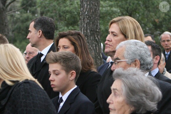 L'infante Cristina d'Espagne lors de la cérémonie commémorant les 50 ans de la disparition du roi Paul Ier de Grèce, le 6 mars 2014 à la nécropole royale du domaine Tatoï, au nord d'Athènes.