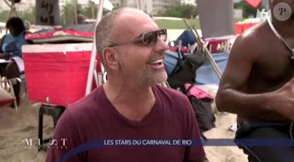 Christian Audigier au Brésil pour le Carnaval de Rio 2014. Emission "Must Célébrités" diffusée sur M6, le 8 mars 2014.