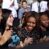 Le président Barack Obama rencontre les étudiants de Coral Reef, à Miami en Floride, le vendredi 7 mars 2014.