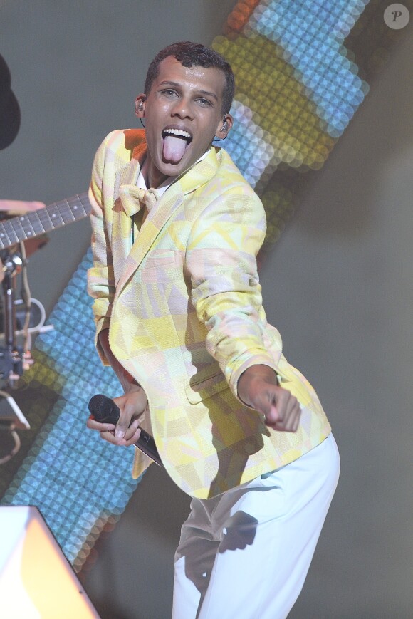 Stromae lors de la 29e édition des Victoires de la Musique à Paris, le 14 février 2014.