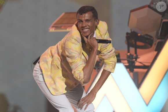 Stromae lors de la 29e édition des Victoires de la Musique à Paris, le 14 février 2014.