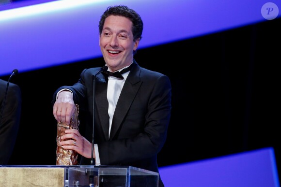 Guillaume Gallienne (César du Meilleur premier film, César du Meilleur film, César du meilleur acteur et César de la meilleure adaptation) - 39e cérémonie des César au théâtre du Châtelet à Paris le 28 février 2014.