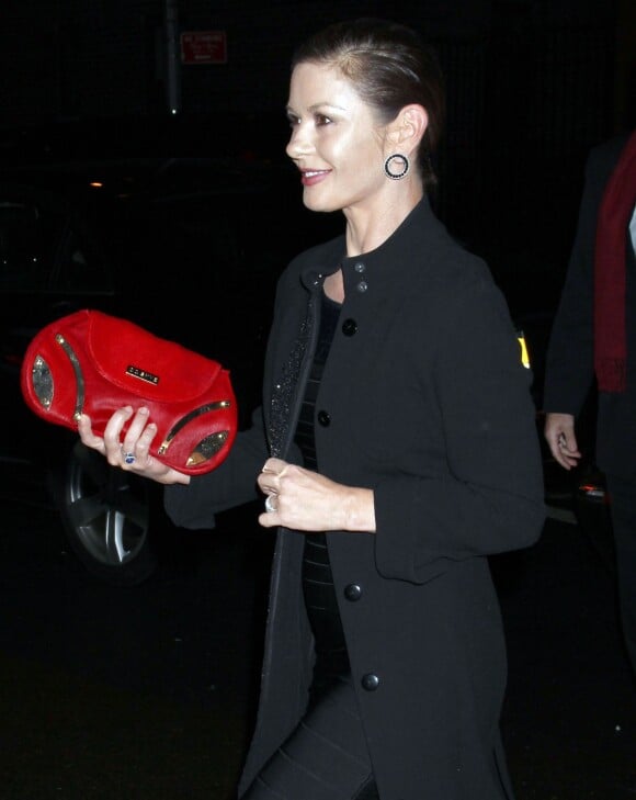Catherine Zeta-Jones à New York le 17 janvier 2012.