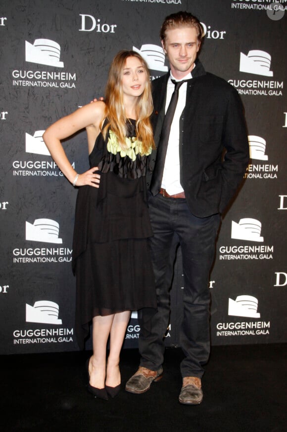 Elizabeth Olsen et Boyd Holbrook lors de la soirée Guggenheim International Gala Pre-Party à New York le 6 novembre 2013