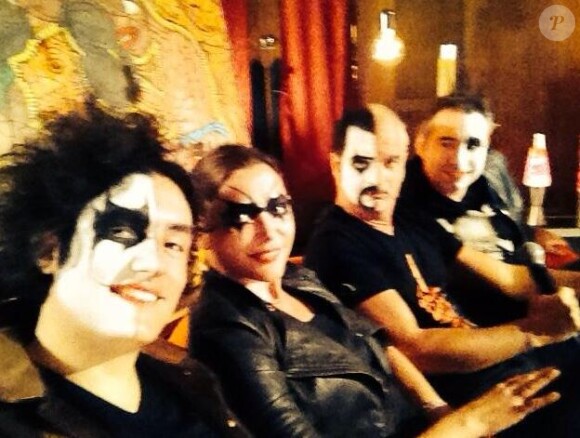 Sandrine Quétier et son groupe The Jokers, le 11 mars 2014.