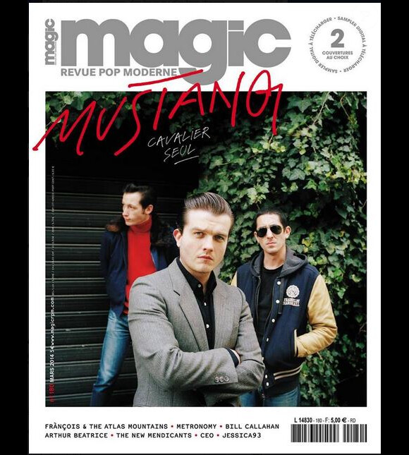 Mustang en couverture du magazine "Magic", mars 2014.