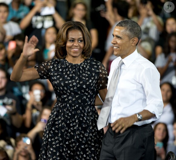 Michelle et Barack Obama à Miami, le 7 mars 2014.