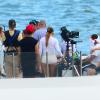 Jennifer Lopez sur le tournage de son clip à Miami, le 12 février 2014.