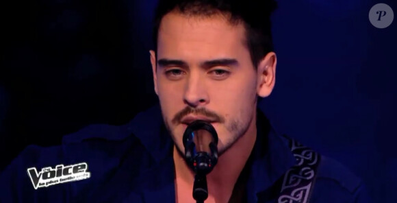 Deuxième battle entre Fréro Delavega et Quentin dans "The Voice 3" sur TF1 le samedi 15 mars 2014.