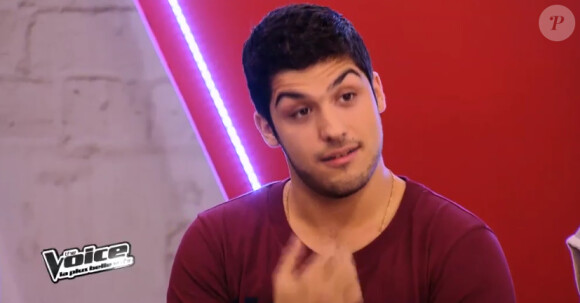 Battle entre Bruno Moreno et Jérémy Ichou dans "The Voice 3" sur TF1 le samedi 15 mars 2014.