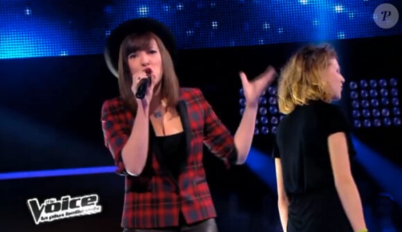 Cinquième battle entre Natacha Andreani et Cloé dans "The Voice 3" sur TF1 le samedi 15 mars 2014.