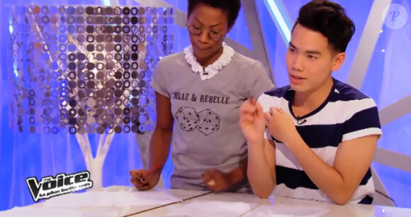 Battle entre La Petite Shade et Rich Ly dans "The Voice 3" sur TF1 le samedi 15 mars 2014.