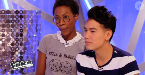 Battle entre La Petite Shade et Rich Ly dans "The Voice 3" sur TF1 le samedi 15 mars 2014.