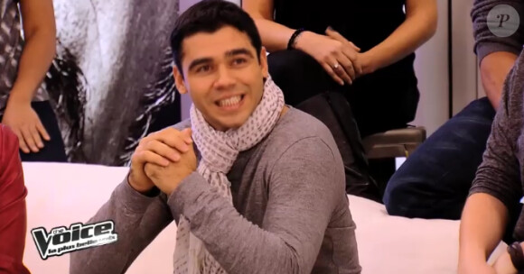 Septième battle entre Adrien et Santo Barracato dans "The Voice 3" sur TF1 le samedi 15 mars 2014.